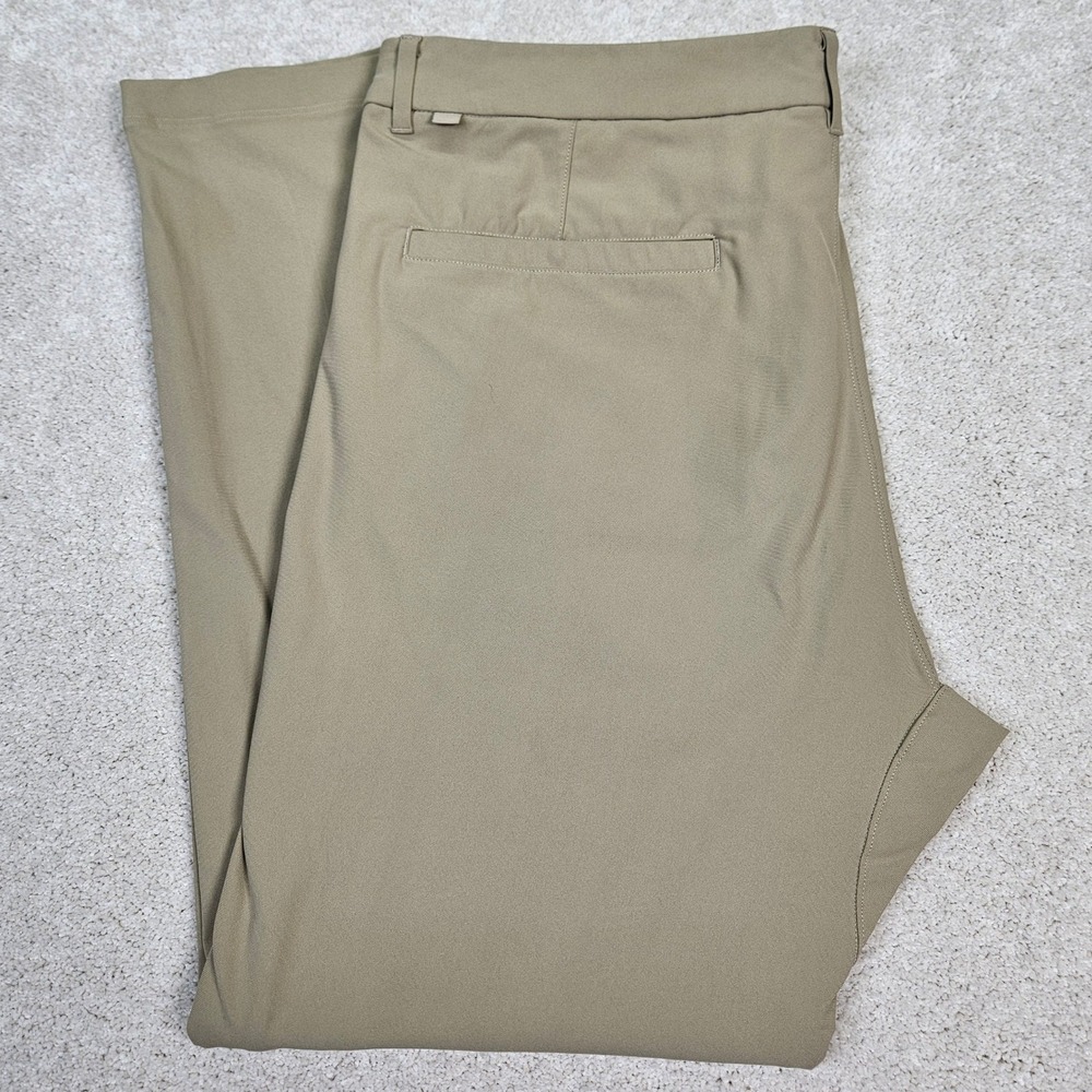 Men's Lululemon ABC Dress Pant Sz 38 Beige Everyday Wear Commision Chino Trouser